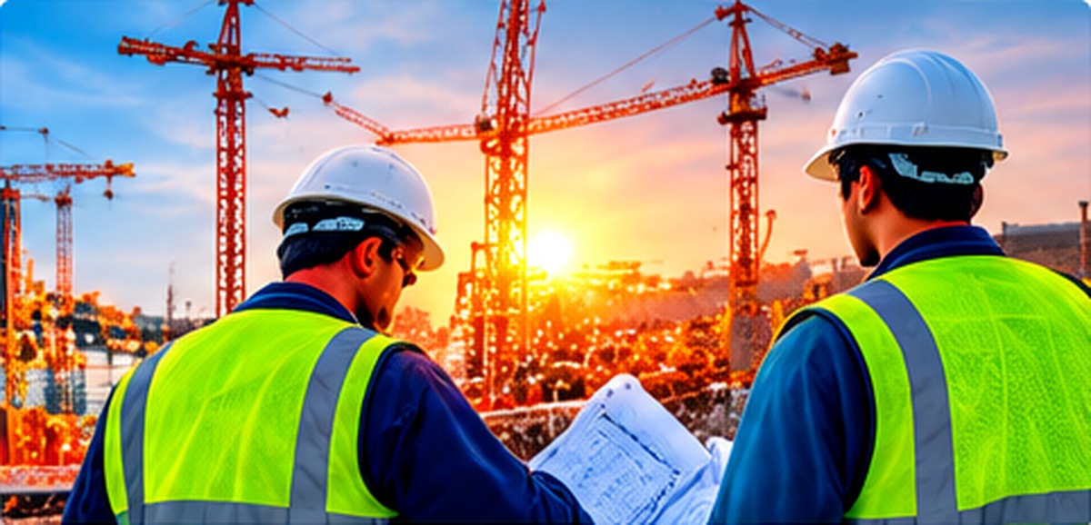 Manpower supporting a construction project